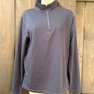 Men's j crew Blue Half-Zip Sweater small